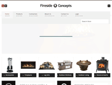 Tablet Screenshot of firesideconcepts.com
